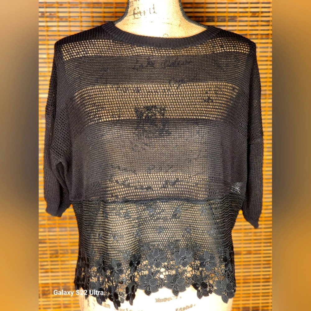 Patrizia Luca Black Knit Top